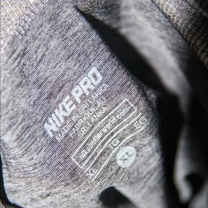 Grey/Red Nike Pro Leggings size Xl